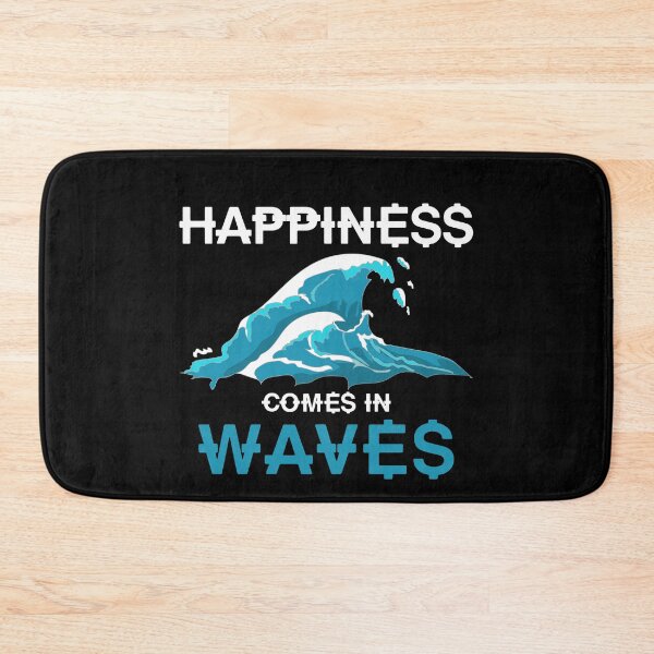 Item preview, Happiness Comes In Waves Kitesurfing  designed and sold by bestshirtdesign.