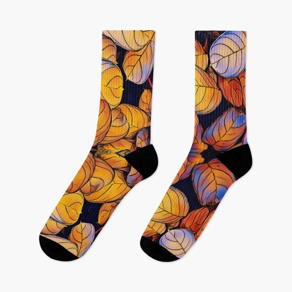 Item preview, Golden Autumn Leaves Pattern designed and sold by MoonsmileProd.
