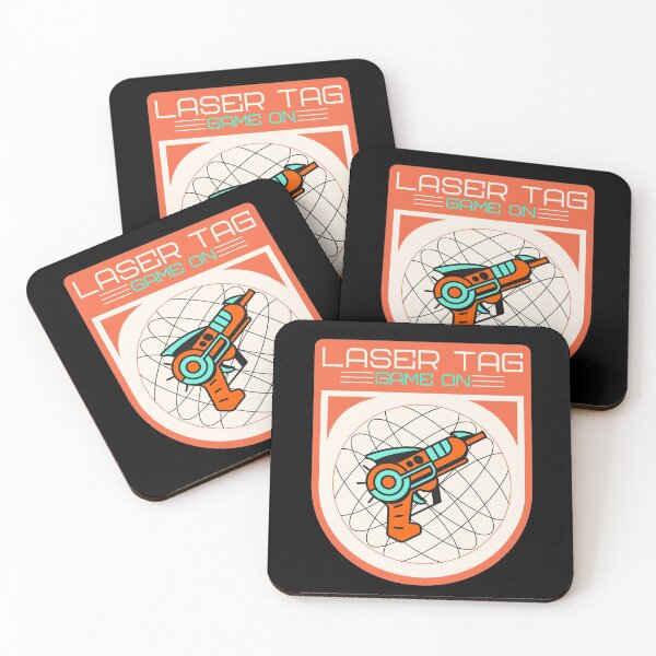 Item preview, Laser Tag Game On Emblem Raygun Orange designed and sold by jacks-tees.