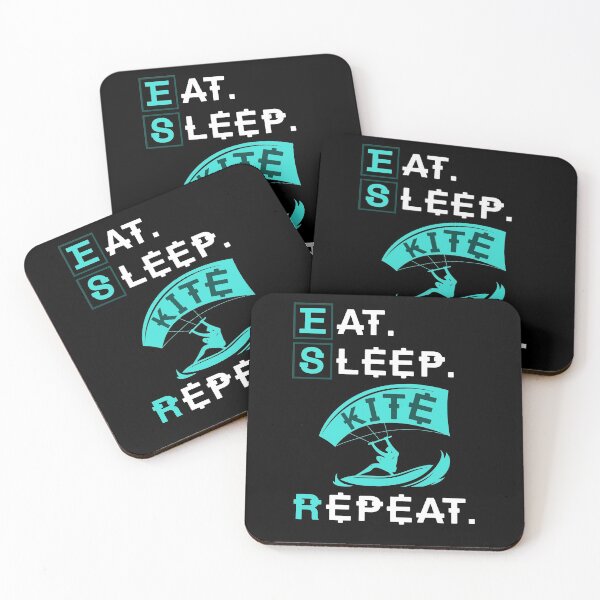 Item preview, Eat Sleep Kite Repeat Kitesurfing designed and sold by bestshirtdesign.