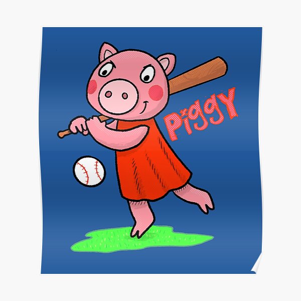 Roblox Piggy Posters Redbubble - sis vs bro roblox piggy with ronald and karina