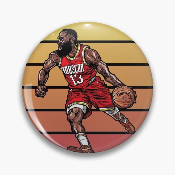Item preview, James Harden Illustration With Retro Sunset designed and sold by COURT-VISION.