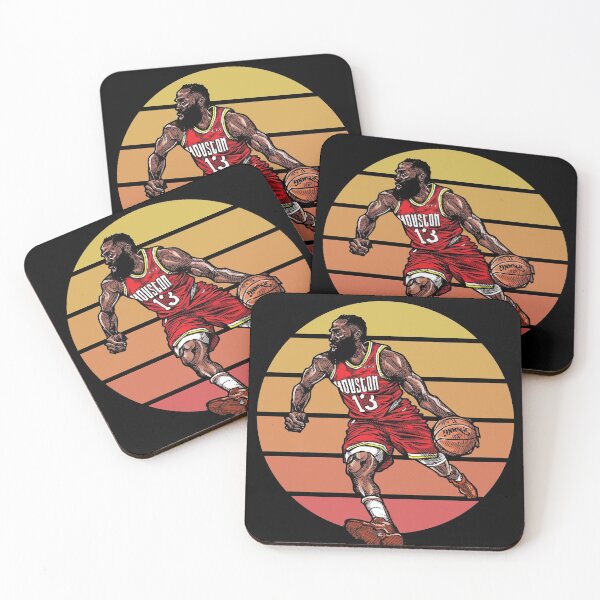 Item preview, James Harden Illustration With Retro Sunset designed and sold by COURT-VISION.