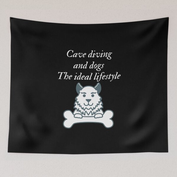 Item preview, Dogs and cave diving lifestyle designed and sold by SnowballStep.