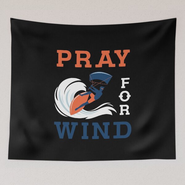 Item preview, Pray For Wind Kitesurfing  designed and sold by bestshirtdesign.