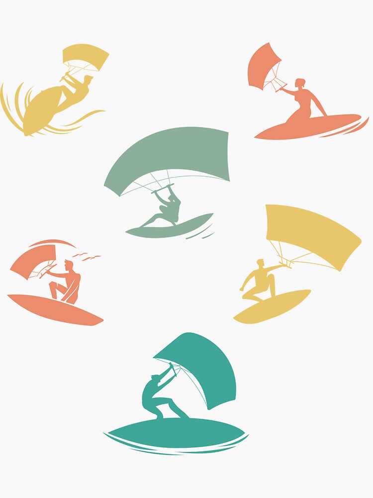 "Kite Surf Kitesurfing " Sticker for Sale by bestshirtdesign Redbubble