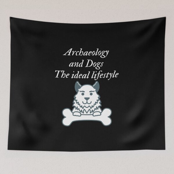 Item preview, archaeology and dogs lifestyle designed and sold by SnowballStep.