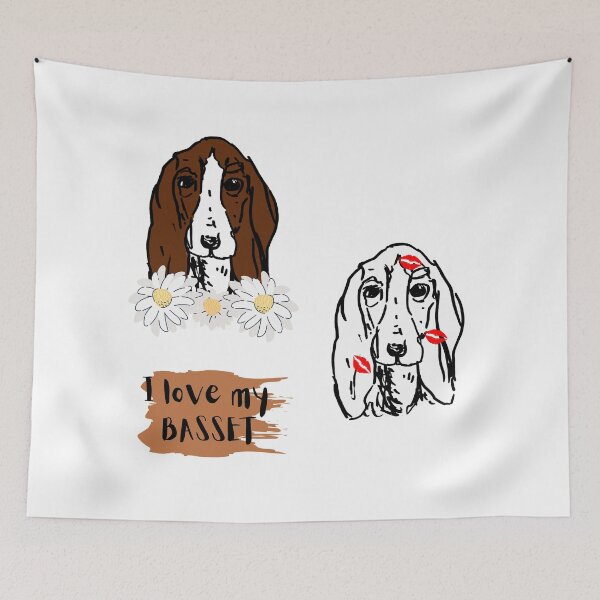 Item preview, Basset stickerpack  designed and sold by NinaBetterNot.