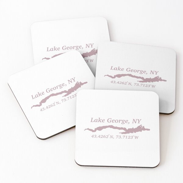 Item preview, pink lake george coordinates  designed and sold by BadluckDesigns.