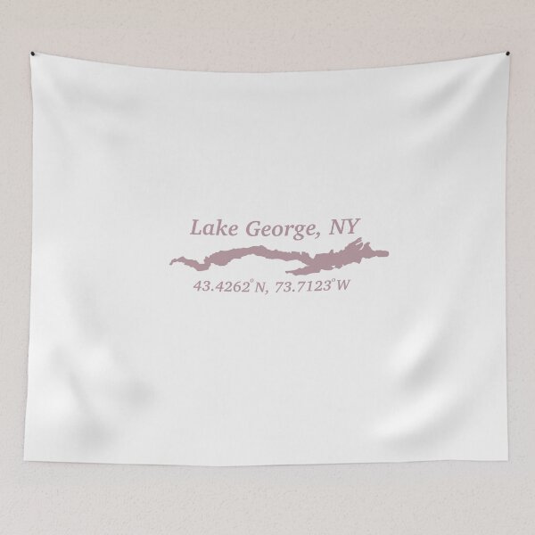 Item preview, pink lake george coordinates  designed and sold by BadluckDesigns.