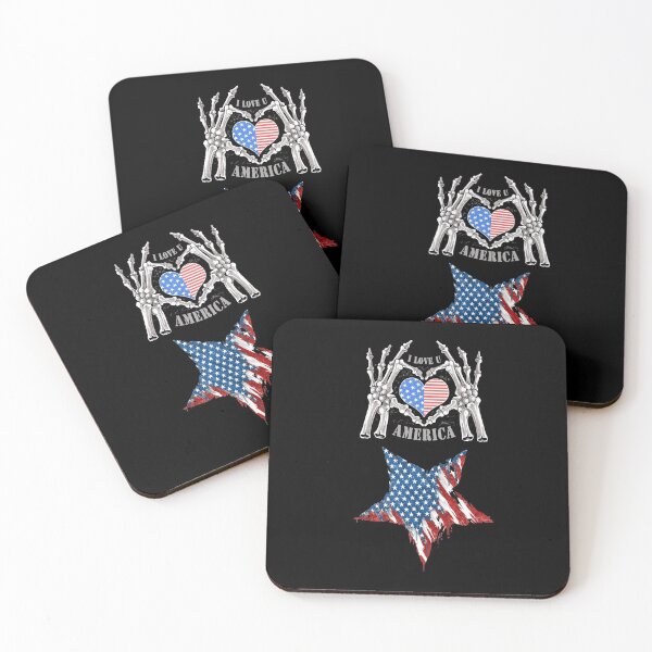 Item preview, I Love U America Inverted Reverse Star Style designed and sold by darknessjeff86.