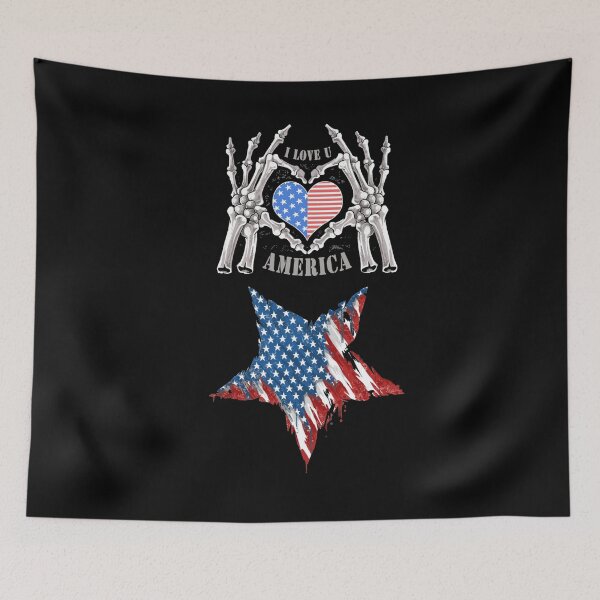 Item preview, I Love U America Inverted Reverse Star Style designed and sold by darknessjeff86.