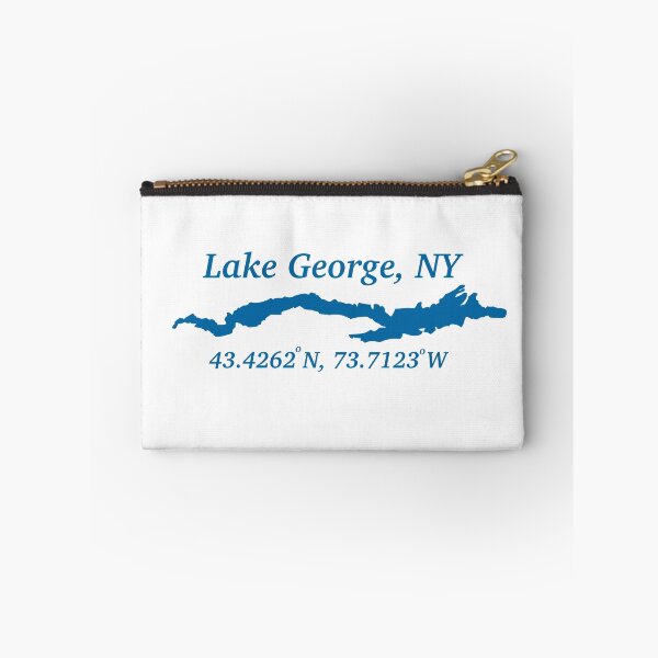 Item preview, blue lake george coordinates  designed and sold by BadluckDesigns.