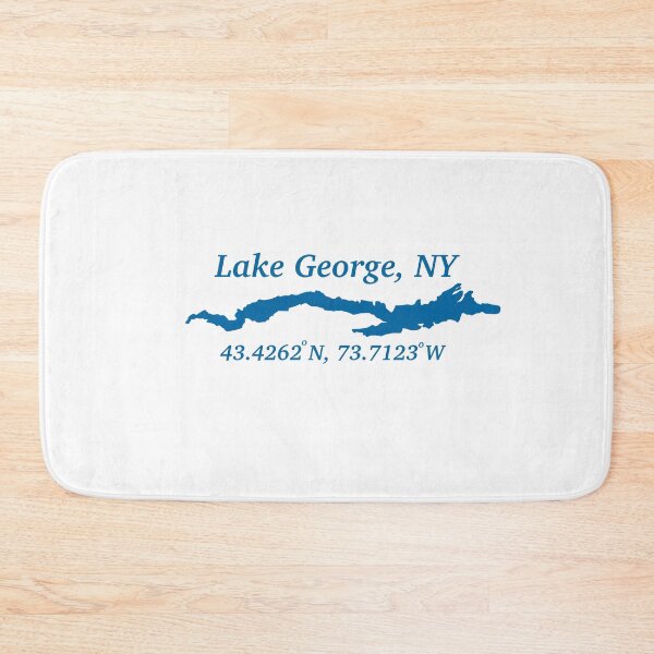 Item preview, blue lake george coordinates  designed and sold by BadluckDesigns.