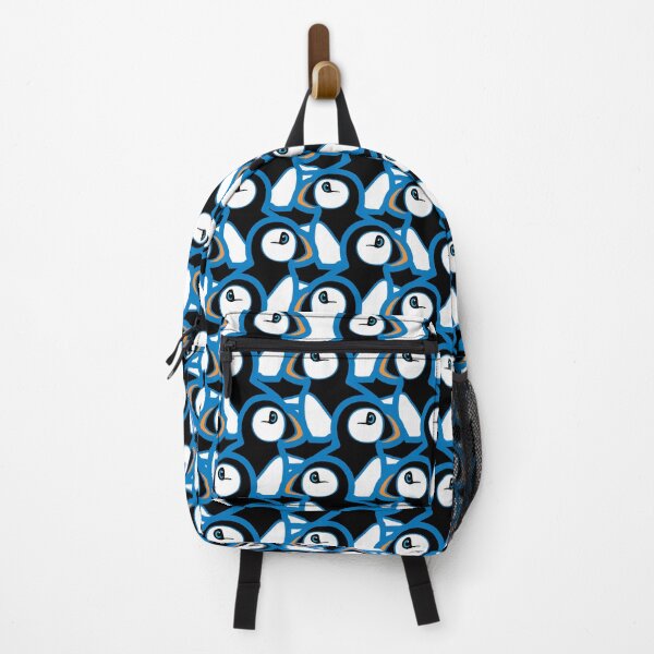 Item preview, Puffins in Blue designed and sold by Loopyful Design.