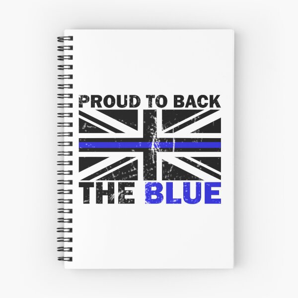 Item preview, UK Police - Proud To Back The Blue Distressed Flag - White designed and sold by AJ-DesignCo.