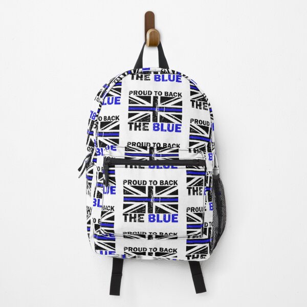 Item preview, UK Police - Proud To Back The Blue Distressed Flag - White designed and sold by AJ-DesignCo.