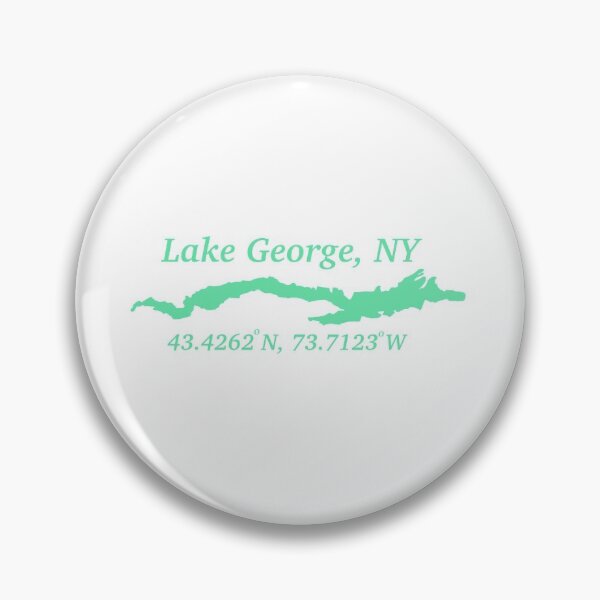 Item preview, green lake george coordinates  designed and sold by BadluckDesigns.