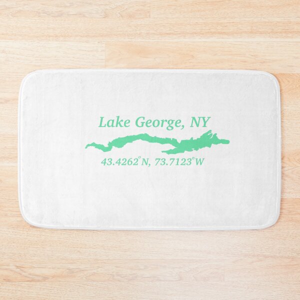 Item preview, green lake george coordinates  designed and sold by BadluckDesigns.