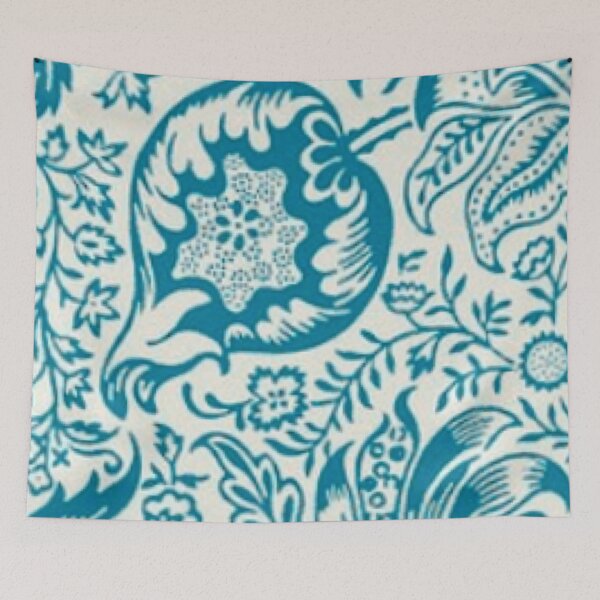 Item preview, Teal 1880’s floral pattern designed and sold by Hvll1116.