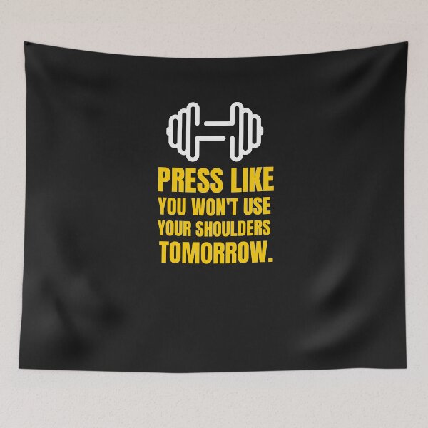 Item preview, Fitness Press Inspirational Funny Saying designed and sold by Panther-.