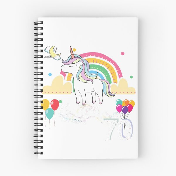 Artikelvorschau, unicorn birthday 70 year old entworfen und verkauft von MYRayongShop.