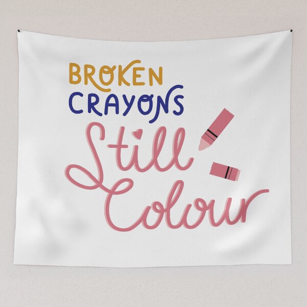 Item preview, broken crayons still colour (pink crayon) designed and sold by Narniax.