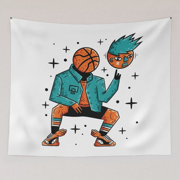 Item preview, Cartoon Basketball Game designed and sold by Makushkin28shop.