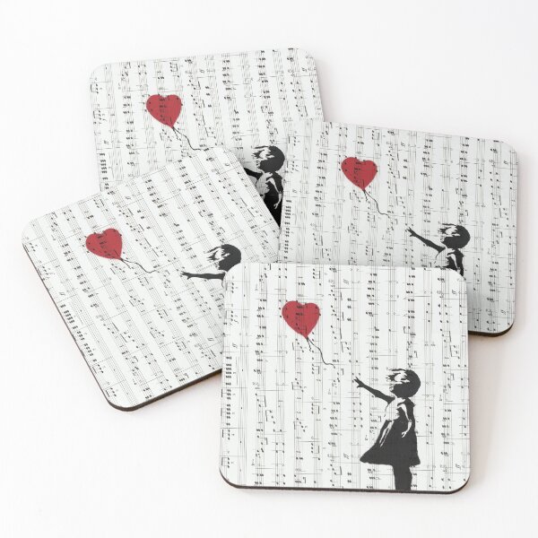 Item preview, Girl Heart Balloon - Banksy Art Graffiti designed and sold by IvonDesign.
