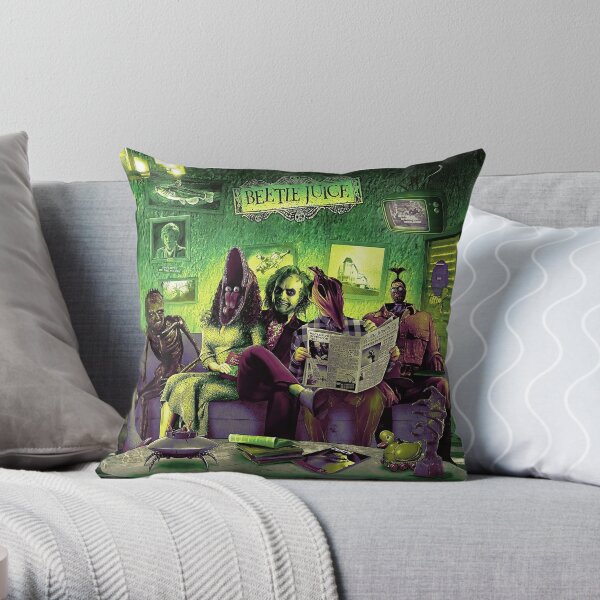 Beetlejuice (HD) Throw Pillow