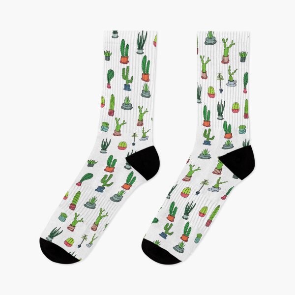 Item preview, Cactus mad - pattern on white designed and sold by VioletStudio.