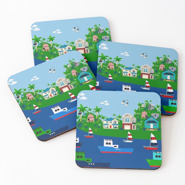Item preview, Harbour in Summer designed and sold by MarcSabuncu.