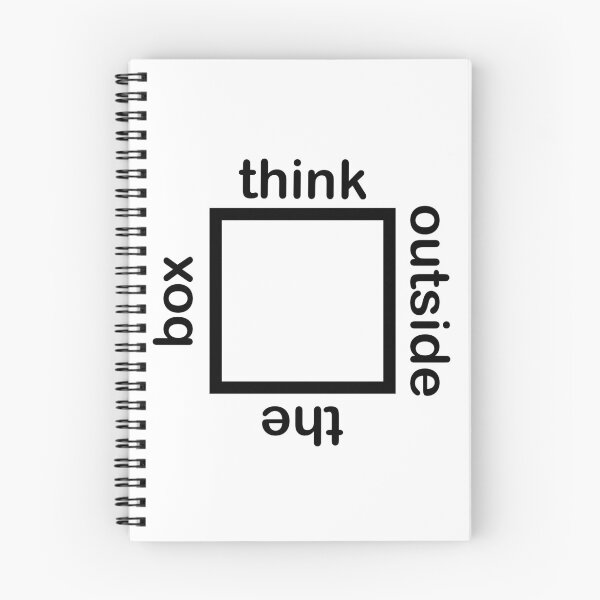 Item preview, Think outside the box meme black designed and sold by BlueHut.