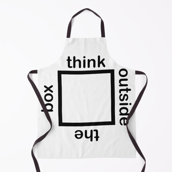 Item preview, Think outside the box meme black designed and sold by BlueHut.