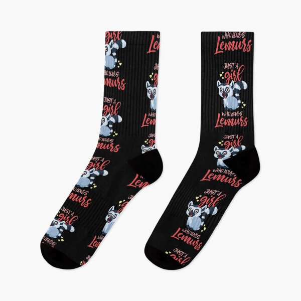 Item preview, Just A Girl Who Loves Lemurs designed and sold by bestshirtdesign.