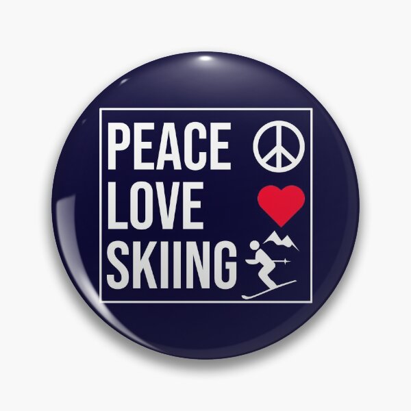 Item preview, Peace Love Skiing designed and sold by CatArtStore.