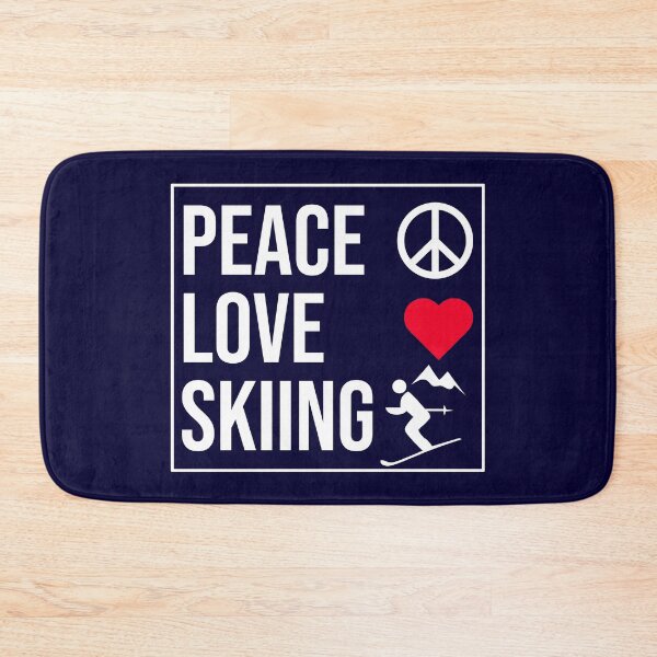 Item preview, Peace Love Skiing designed and sold by CatArtStore.