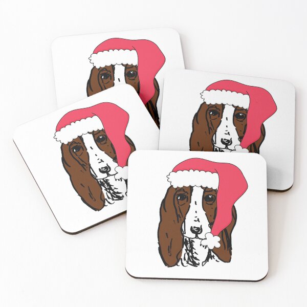 Item preview, Christmas basset hound designed and sold by NinaBetterNot.