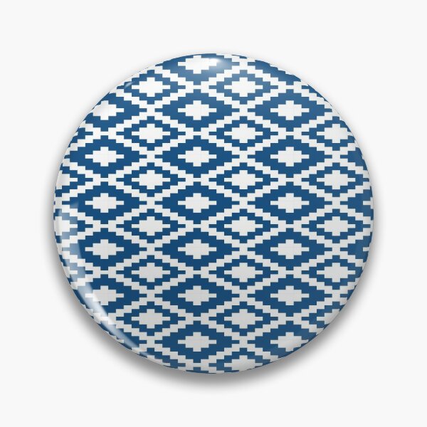Item preview, Basic Aztec Lozenge in Blue and White designed and sold by ZANGRAM.