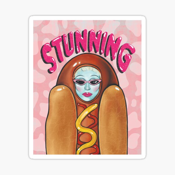 juno im hot dog anzug Sticker