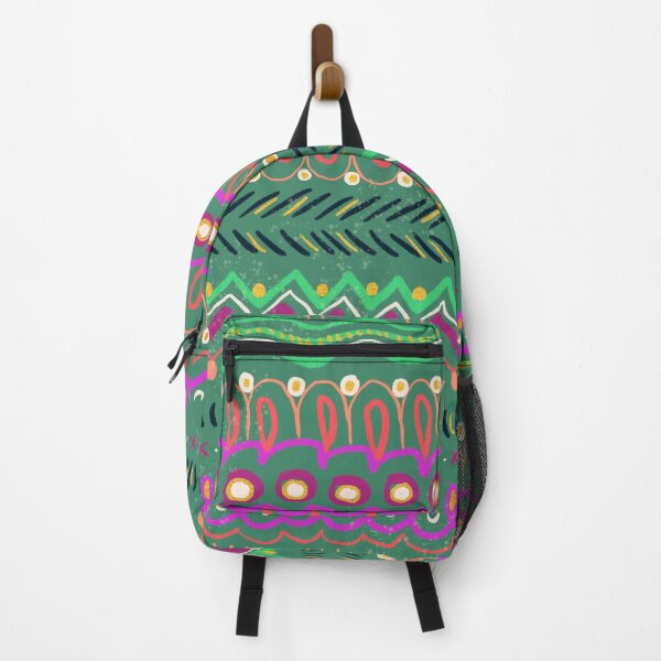 Item preview, Indian Inspired Motifs - Green Background designed and sold by Amandeen.