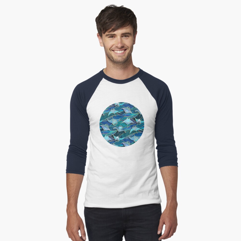 Vista previa del artículo con la obra «Camiseta ¾ estilo béisbol», diseñado y vendido por micklyn.