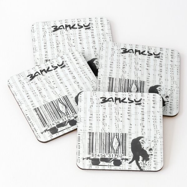 Item preview, Barcode Leopard-Banksy Art Graffiti designed and sold by IvonDesign.