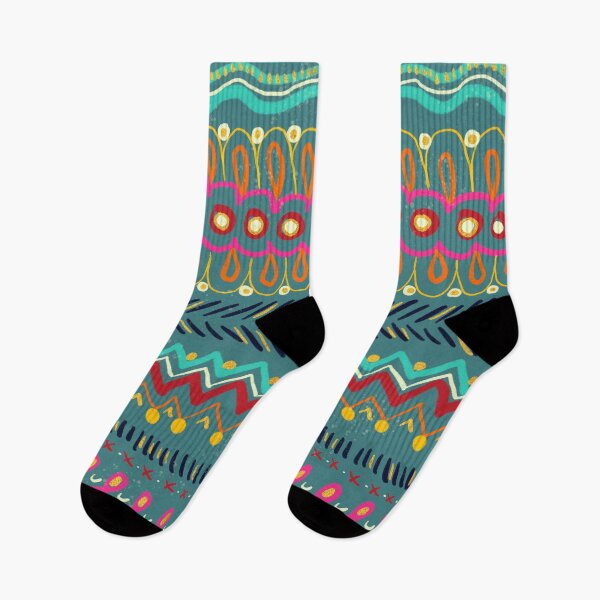 Item preview, Indian Inspired Patterns - Blue Background designed and sold by Amandeen.