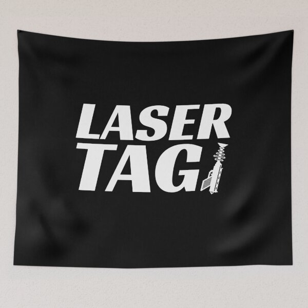 Item preview, Laser Tag Bold Text Resting Raygun designed and sold by jacks-tees.