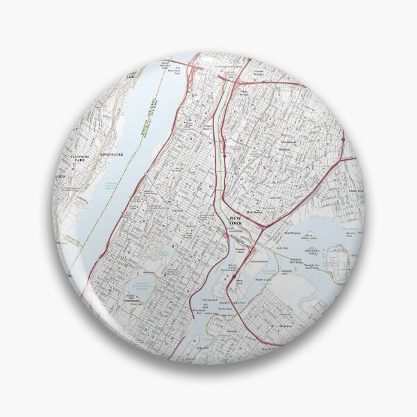 Item preview, Manhattan, NY Topographical Map Clean designed and sold by PGHPhotoCo.