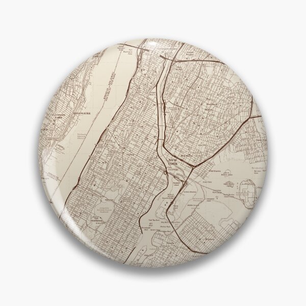 Item preview, Manhattan, NY Topographical Map Vintage designed and sold by PGHPhotoCo.