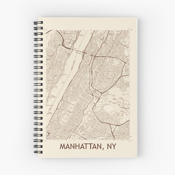 Item preview, Manhattan, NY Topographical Map Vintage designed and sold by PGHPhotoCo.