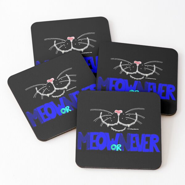 Artikel-Vorschau von Meow or Never & Nosy Cat auf Schwarz 2, designt und verkauft von Schrödingers Box.