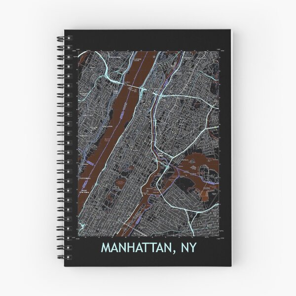 Item preview, Manhattan, NY Topographical Map Dark designed and sold by PGHPhotoCo.